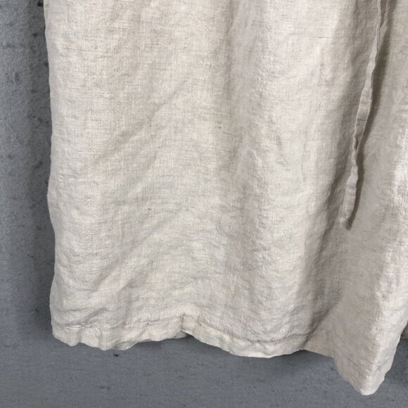 Boheme 3 Skirt Womens 10 US Beige Linen Lagenlook Boho Minimalist Airy Beach - Picture 14 of 16